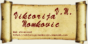 Viktorija Momković vizit kartica